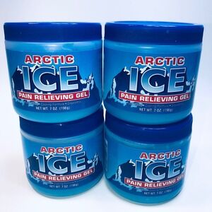 4 X Arctic Ice Pain Relieving Gel Fast Acting Cooling Formula 7 Oz Lot of 4